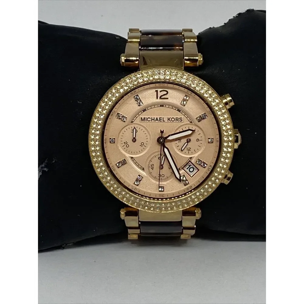 Michael Kors Parker MK5538 Women's Stainless Steel Analog Dial Quartz Watch RQ32 - Picture 1 of 12